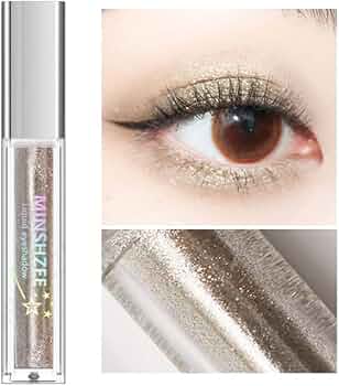 Amazon.co.jp: MINSHZEE リキッド アイシャドウ ラメ アイ